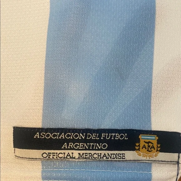 1999-2000 Reebok Official Argentina White and Blue AFA Soccer/Futbol Jersey - Picture 8 of 9